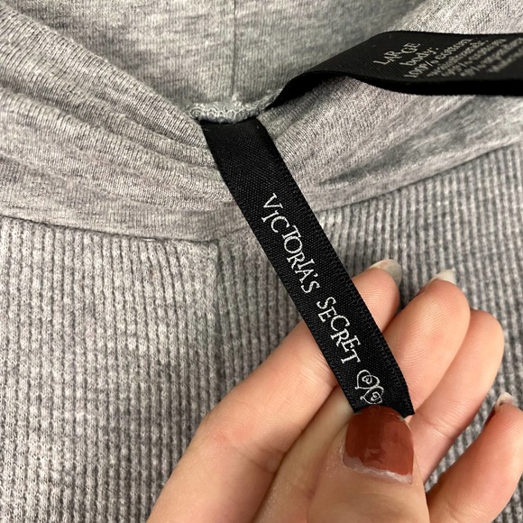 Vintage Victoria's Secret Waffle Knit Wide Leg Crop Fold Over Pants Size Large - Picture 3 of 7